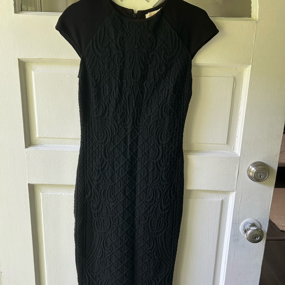 Tory Burch Black Sheath Midi Dress